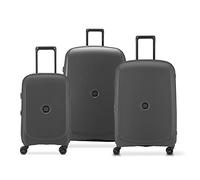 DELSEY PARIS - BELMONT PLUS MR (Materiale Riciclato) - Set di 3 valigie rigide 55 cm/ 70,5 cm/ 82,5 cm - Nero