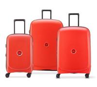 DELSEY PARIS - BELMONT PLUS - Set di 3 valigie rigide 55 cm/ 70,5 cm/ 82,5 cm - Rosso pallido
