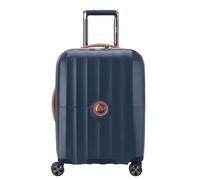 Valigia Delsey Paris Carrousel Slim 34L blu navy marrone