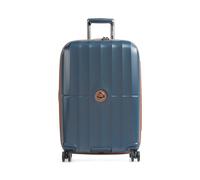 Delsey Paris Carrousel Valigia trolley (4 ruote) blu, policarbonato, 45 x 67 x 29cm