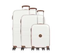 Delsey Paris Flanerie SE Set valigie trolley (4 ruote) bianco, ABS,policarbonato, unisex