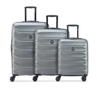 Delsey Paris Meteor 4 ruote Set di valigie 3 pezzi espandibile grigio