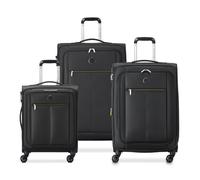 Delsey Paris Pin Up 6 4 ruote Set di valigie 3 pezzi con piega di espansione nero