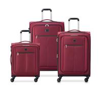 Delsey Paris Pin Up 6 4 ruote Set di valigie 3 pezzi con piega di espansione rosso