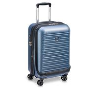 Delsey Paris Segur 2.0 Valigia trolley (4 ruote) blu scuro, policarbonato, 35 x 55 x 25cm