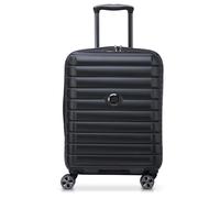 Delsey Paris Shadow 5.0 - Trolley da cabina Slim Line USB 4 ruote 55 cm (nero)