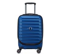 Delsey Paris Shadow 5.0 Trolley da cabina a 4 ruote Scomparto per laptop da 55 cm con piega a espansione blu