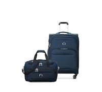 Delsey Paris Trolley Sky Max 2.0 Softside Espandibile, Blu, 2-Piece Set (24/Duffle), Sky Max 2.0 Softside Bagaglio Espandibile Con Ruote Spinner