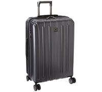 Delsey Paris Valigia espandibile Hardside in titanio con ruote girevoli, Grafite, Checked-Medium 25 Inch, Valigia espandibile Hardside in titanio con ruote girevoli