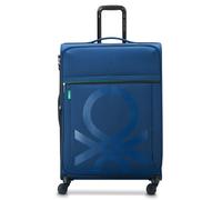 Valigia Delsey Paris x Benetton Color Block Espandibile 114L blu scuro