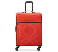Delsey Paris x United Colors of Benetton Colour Bock Trolley a 4 ruote da 67 cm con piega elastica arancia