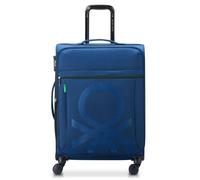 Delsey Paris x United Colors of Benetton Colour Bock Trolley a 4 ruote da 67 cm con piega elastica blu