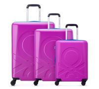 Delsey Paris x United Colors of Benetton Fabrica Set di valigie a 4 ruote 3 pezzi. rosa