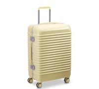 Delsey Valigia DELSEY ufficiale, valigetta per il trasporto, Shadow Shadow 5.0, serratura TSA, 8 ruote, doppia ruota, garanzia internazionale di 5 anni, Giallo, 65 cm, Custodia rigida per il trasporto