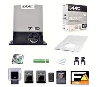 DELTA 2 740 KIT FAAC AUTOMAZIONE MOTORE CANCELLO SCORREVOLE AUTOMATICO ELETTRICO