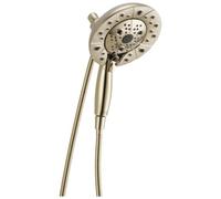 Delta 58480-pn-pk IN2ITION H2OKINETIC 5-setting two-in-one Handshower Showerhead, nichel lucido