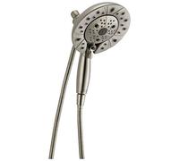 Delta 58480-SS-PK In2ition H2Okinetic 5 seting Two-in-One Handshower head, Stainless by DELTA FAUCET