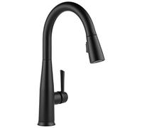 Delta 9113T-BL-DST Essa Rubinetto da cucina monocomando estraibile con tecnologia Touch2O e dock MagnaTite, nero opaco