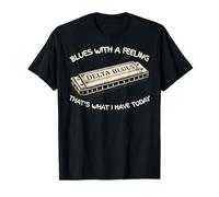 Delta Blues Harmonica Vintage Music Lover Gift for Musicians Maglietta