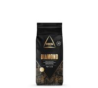 Delta Cafés Diamond Caffè in Grani 1kg - Miscela Arabica & Robusta, Intensità 12, Chicchi Espresso Corposi con Note di Cacao, Popcorn e Noce Tostata