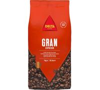 Delta Cafés Gran Espresso Caffè in Grani 1kg - Miscela Arabica & Robusta, Espresso Intenso con Crema Ricca e Aroma Corposo