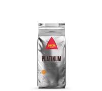 Delta Cafés Platinum Caffè in Grani 1kg - Miscela Arabica & Robusta, Intensità 12, Chicchi Espresso Corposi con Note di Frutta Secca Tostata