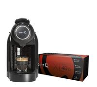 Delta Caffè Q Promo Macchina con capsule - Q Evolution, 1L, Nero Regalo Pack XL Intensità 40 Capsule