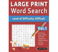 Delta Classics Large Print Word Search - Level of Difficulty (Tascabile)