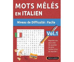 Delta Classics Mots Mêlés En Italien - Niveau de Difficulté (Tascabile)