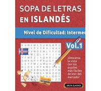 Delta Classics Sopa de Letras En Islandés - Nivel de Dificultad (Tascabile)
