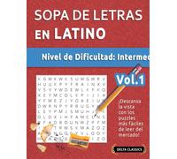 Delta Classics Sopa de Letras En Latino - Nivel de Dificultad (Tascabile)
