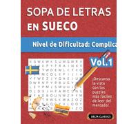 Delta Classics Sopa de Letras En Sueco - Nivel de Dificultad (Tascabile)
