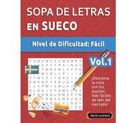 Delta Classics Sopa de Letras En Sueco - Nivel de Dificultad (Tascabile)