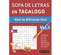 Delta Classics Sopa de Letras En Tagalogo - Nivel de Dificultad (Tascabile)