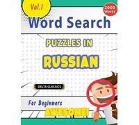 Delta Classics Word Search Puzzles in Russian for Beginners - Awesom (Tascabile)