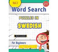 Delta Classics Word Search Puzzles in Swedish for Beginners - Awesom (Tascabile)