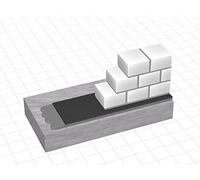 DELTA®-DPC TAGLIAMURO Membrana Impermeabilizzante in Poliolefina, Nera, Spessore 0,4 mm, Barriera contro Umidità Ascendente, Rotolo da 25 Metri (Larghezza 25 cm)