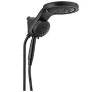 DELTA FAUCET 58680-BL25 HydroRain H2Okinetic - Testa a 5 posti, colore: Nero opaco con doccetta