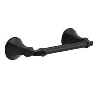 DELTA FAUCET 76450BL Ashlyn Wall Mount Pivot Arm Toilet Paper Holder Bath Hardware Accessory in Matte Black