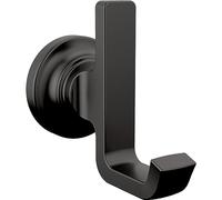 Delta Faucet 78935-BL Tetra - Gancio doppio per asciugamani, accessorio per bagno, colore: nero opaco