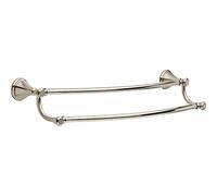 Delta Faucet 79725-SS Cassidy 24inch Double Towel Bar Rack, Brilliance Stainless Steel by DELTA FAUCET