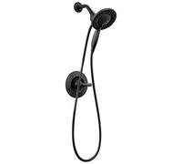 Delta Faucet Arvo 142840-BL-I 142840-BL-I - Rubinetto doccia a leva singola serie 14 con tubo flessibile, nero opaco 142840-BL-I (valvola inclusa)