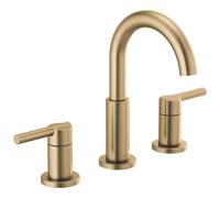 Delta Faucet Nicoli Rubinetto da bagno diffuso a 3 fori, rubinetto per lavabo da bagno dorato, gruppo di scarico, bronzo champagne 35749LF-CZ