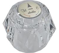 DELTA Faucet RP2389 Single Clear Knob Handle Kit with Button and Set Screw, Chrome