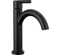 Delta Faucet Rubinetto da bagno nero opaco Nicoli, rubinetto da bagno a foro singolo, rubinetto da bagno con maniglia singola, nero opaco 15749LF-BL