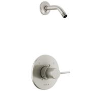 Delta Faucet, rubinetto doccia moderno con maniglia singola in nichel spazzolato, set di accessori per doccia, maniglia per doccia in acciaio ino