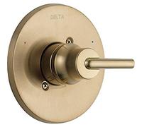 Delta Faucet Trinsic 14 Series Einzelfunktions-Duschventil-Verkleidungssatz, Gold, Duschgriff, Delta-Duschverkleidungssatz, Champagnerbronze, T14059-C