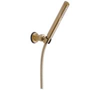 Delta Faucet Trinsic Single Spray Wall-Mount Hand Shower, Hand Held Shower with Hose, Gold Handheld Shower Head, Slide Bar Hand Shower, Handheld Shower, Champagne Bronze 55085-CZ