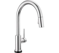 Delta Faucet Trinsic Touch Rubinetto da cucina cromato, rubinetti da cucina cromati con spruzzatore estraibile, rubinetto per lavello da cucina, rubinetto touch per lavello da cucina, tecnologia Delta
