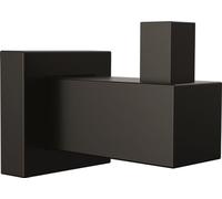 Delta Gancio singolo per accappatoio in velum, gancio per asciugamano nero, gancio per bagno, gancio per asciugamani, gancio da parete, nero opaco IAO20836-BL